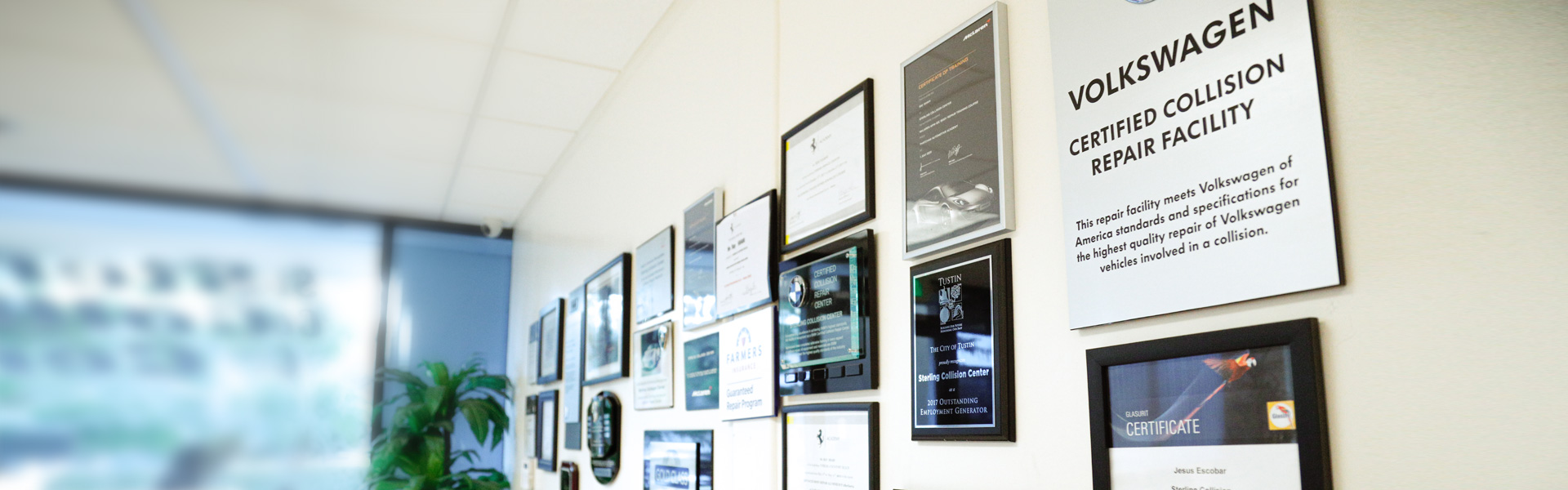 Factory Certifications Sterling Collision Center
