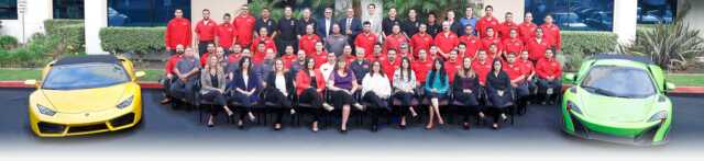 staff in front of Sterling Collision